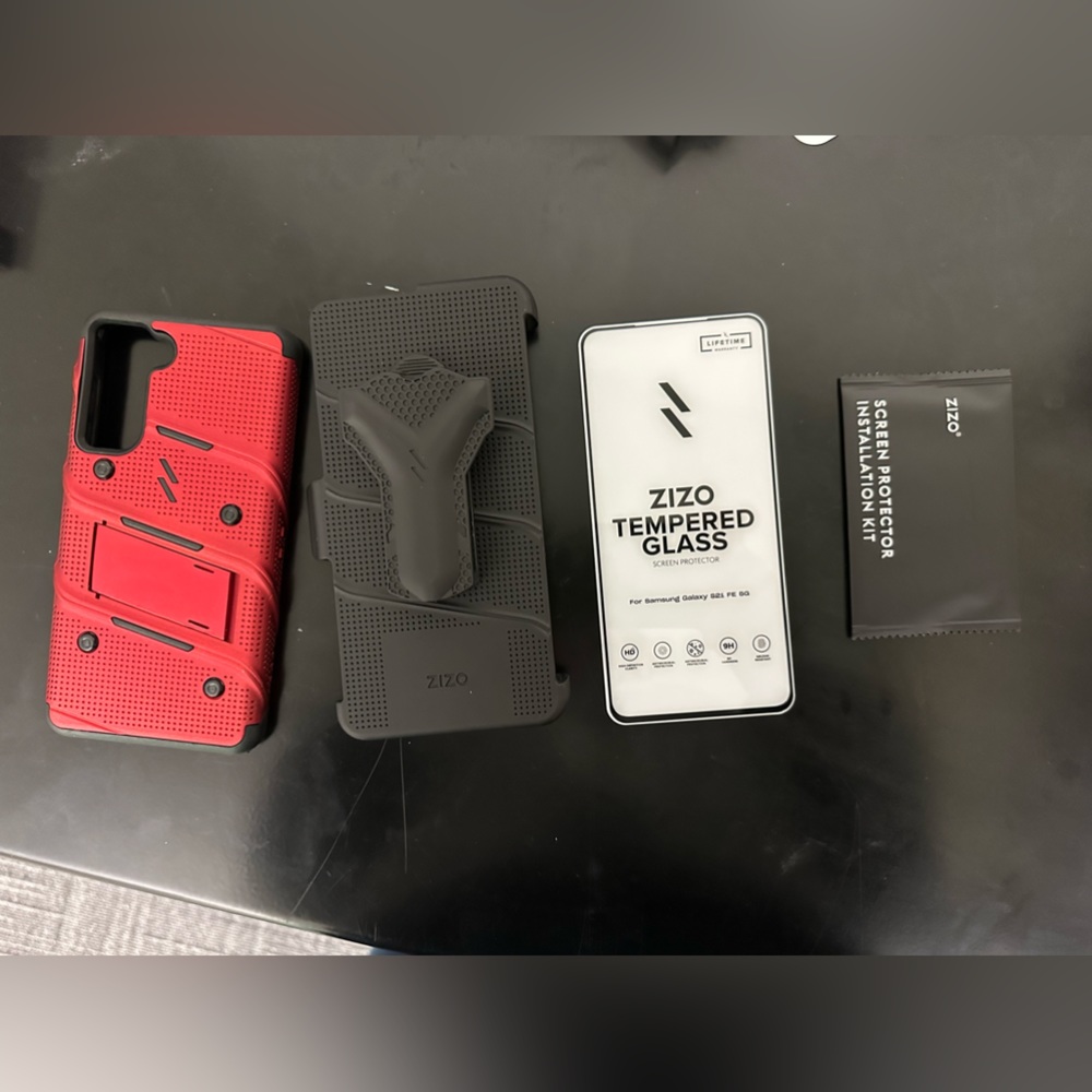 Samsung S21 FE Case and real tempered glass